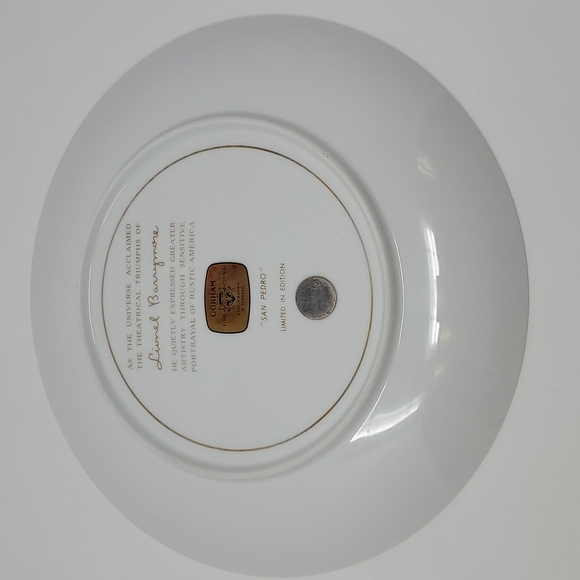 Gorham Limited Edition Lionel Barrymore "SAN PEDRO" Plate - Picture 6 of 9